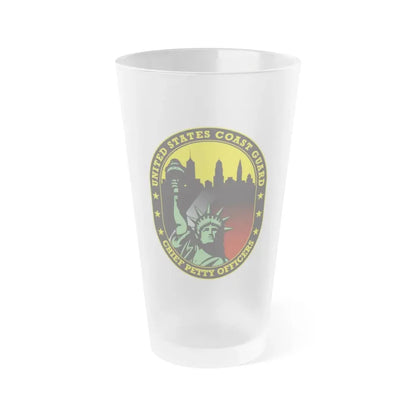 USCG Chief Petty Officer CPO (U.S. Coast Guard) Frosted Pint Glass 16oz Default Title - Go Mug Yourself