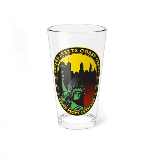 USCG Chief Petty Officer CPO (U.S. Coast Guard) Pint Glass 16oz 16oz - Go Mug Yourself