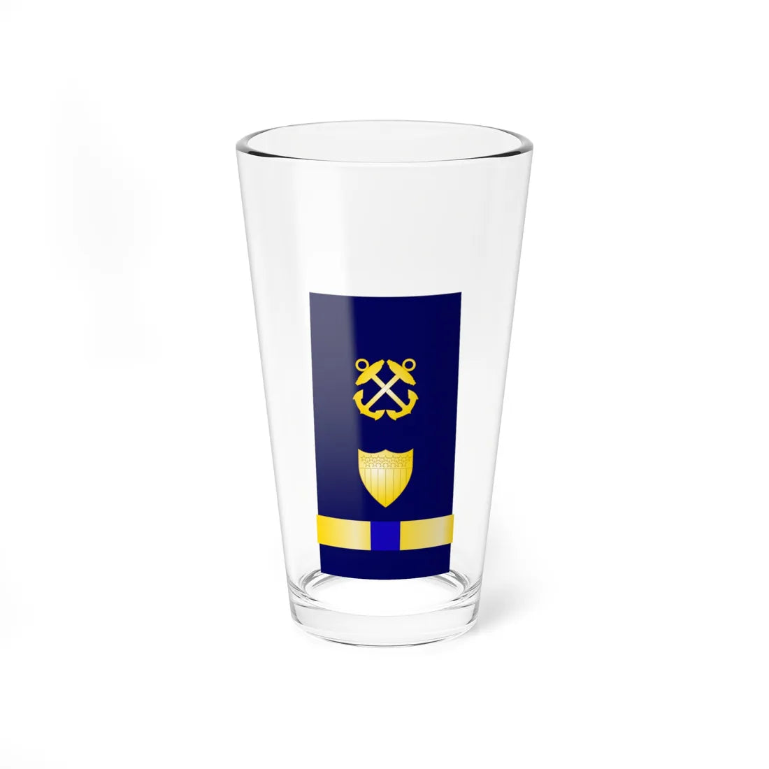 USCG Chief Warrant Officer 4 Shoulder Board Enhanced (United States) (Military Rank) Pint Glass 16oz 16oz - Go Mug Yourself
