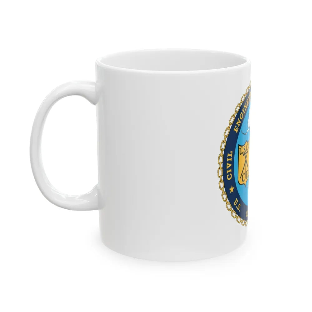 USCG Civil Eng Unit Oakland (U.S. Coast Guard) White Coffee Mug-Go Mug Yourself