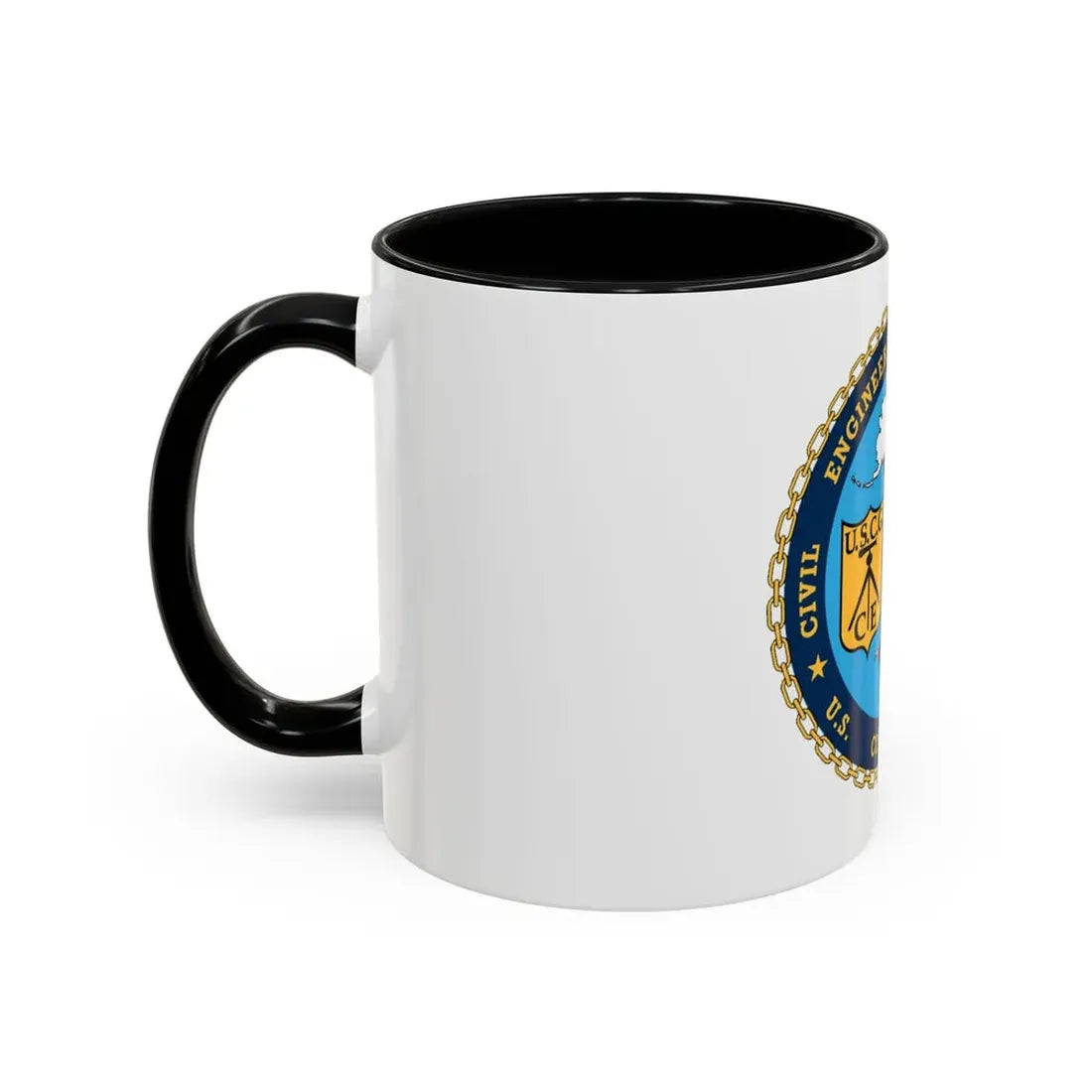 USCG Civil Eng Unit Oakland (U.S. Coast Guard) Accent Coffee Mug - Go Mug Yourself