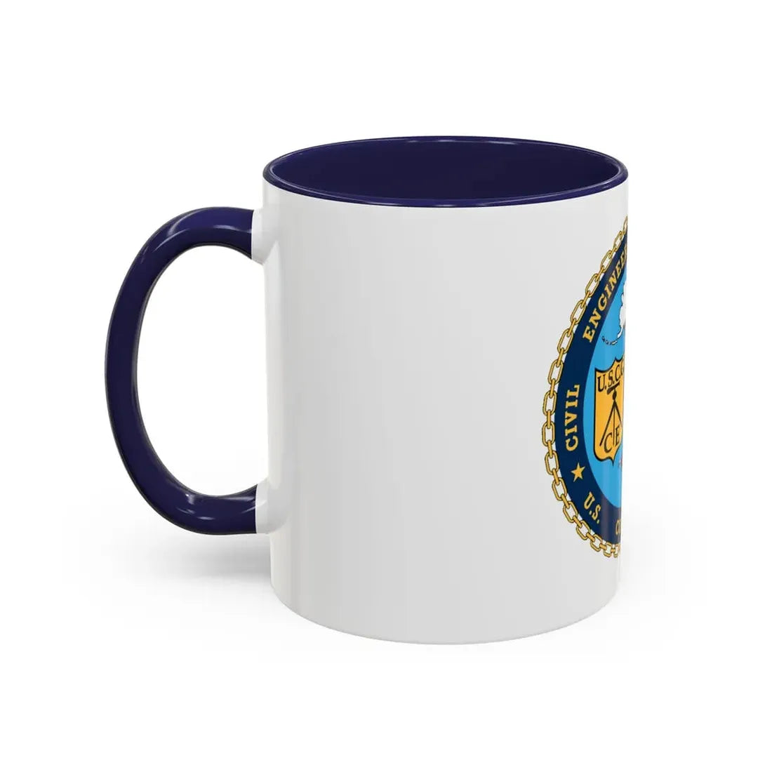 USCG Civil Eng Unit Oakland (U.S. Coast Guard) Accent Coffee Mug - Go Mug Yourself