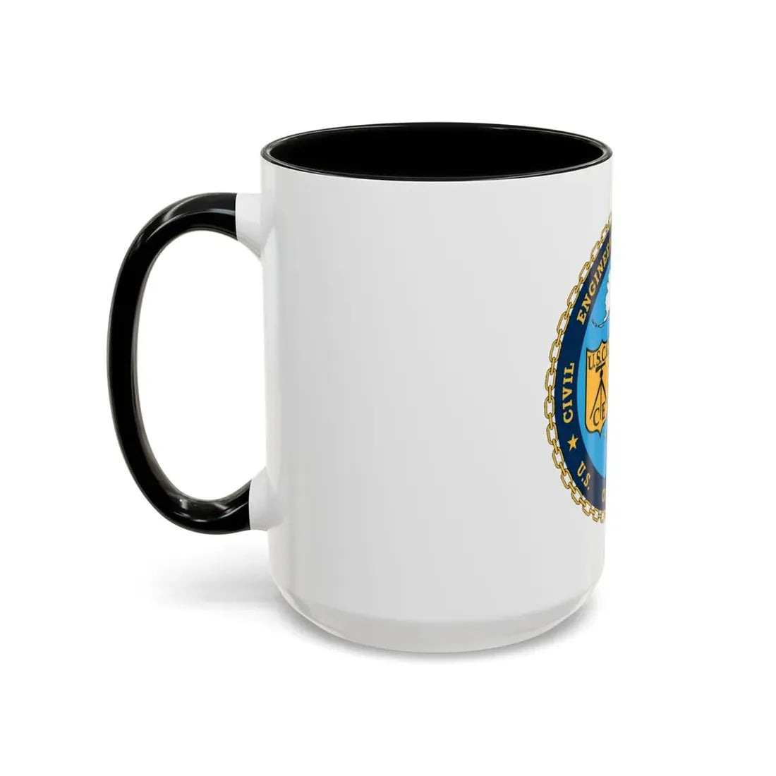 USCG Civil Eng Unit Oakland (U.S. Coast Guard) Accent Coffee Mug - Go Mug Yourself