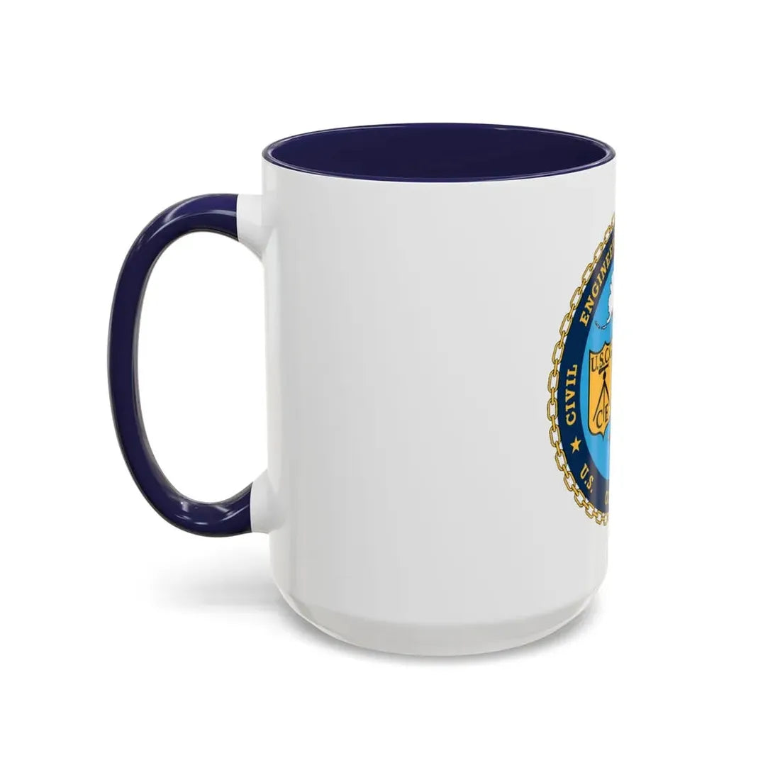 USCG Civil Eng Unit Oakland (U.S. Coast Guard) Accent Coffee Mug - Go Mug Yourself
