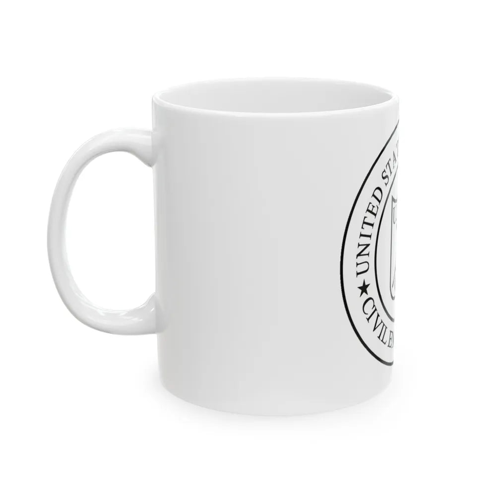 USCG Civil Engineering (U.S. Coast Guard) White Coffee Mug-Go Mug Yourself