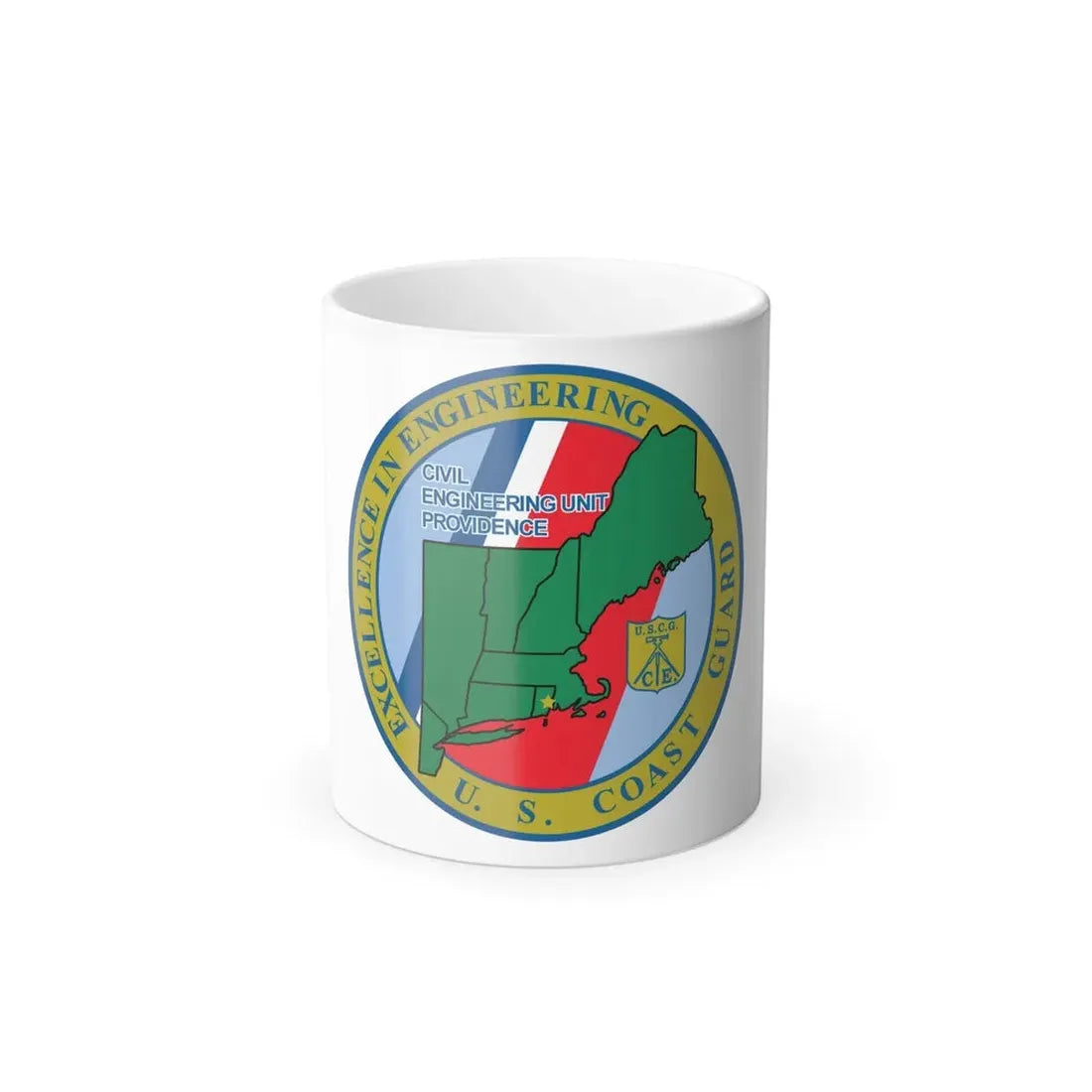 USCG Civil Engineering Unit Providence (U.S. Coast Guard) Color Changing Coffee Mug 11oz - Go Mug Yourself