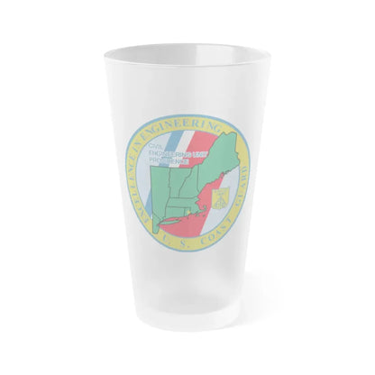 USCG Civil Engineering Unit Providence (U.S. Coast Guard) Frosted Pint Glass 16oz Default Title - Go Mug Yourself