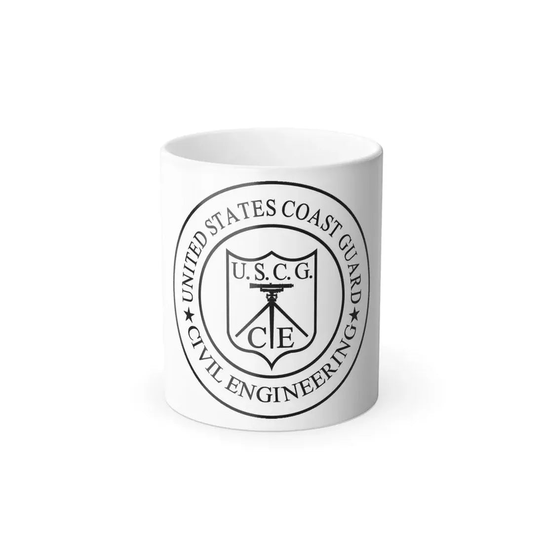 USCG Civil Engineering (U.S. Coast Guard) Color Changing Coffee Mug 11oz - Go Mug Yourself