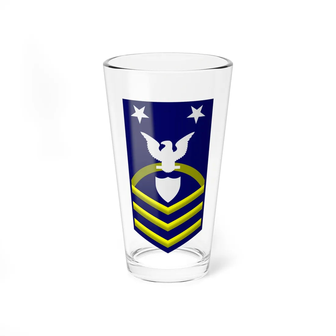 USCG CMC (United States) (Military Rank) Pint Glass 16oz 16oz - Go Mug Yourself