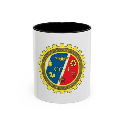 USCG COMDT CG 4 (U.S. Coast Guard) Accent Coffee Mug 11oz Black - Go Mug Yourself