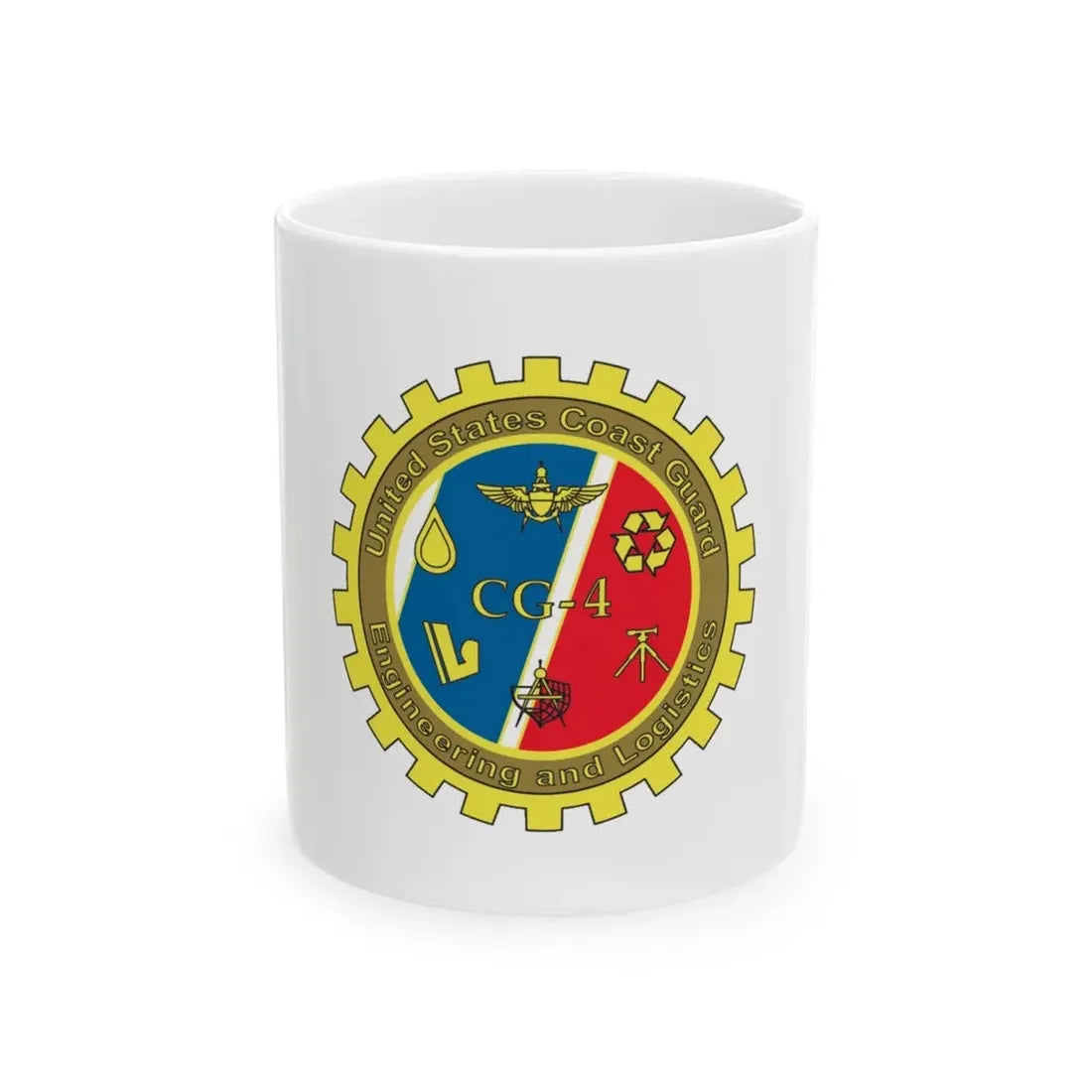 USCG COMDT CG 4 (U.S. Coast Guard) White Coffee Mug 11oz - Go Mug Yourself
