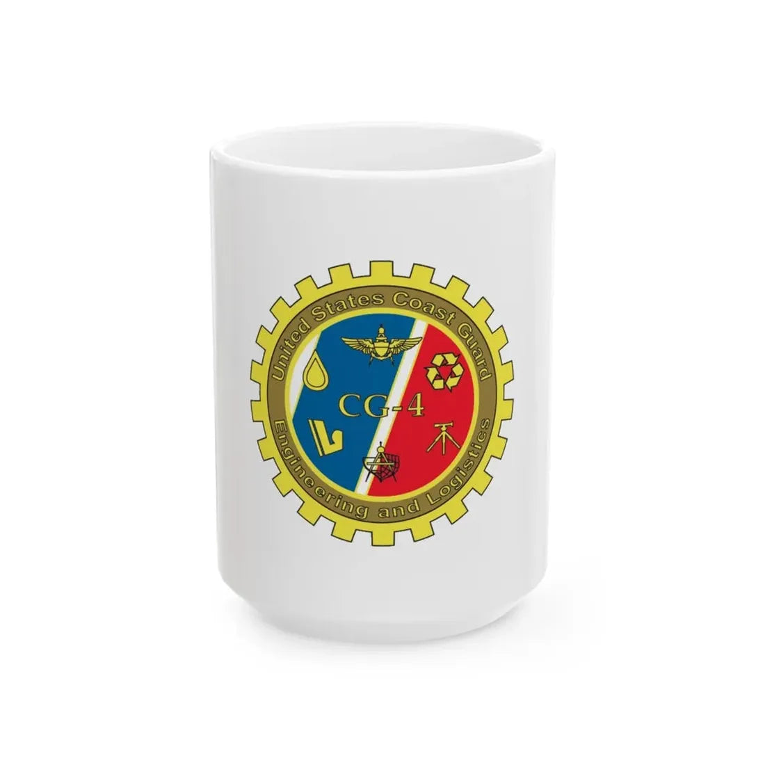 USCG COMDT CG 4 (U.S. Coast Guard) White Coffee Mug 15oz - Go Mug Yourself