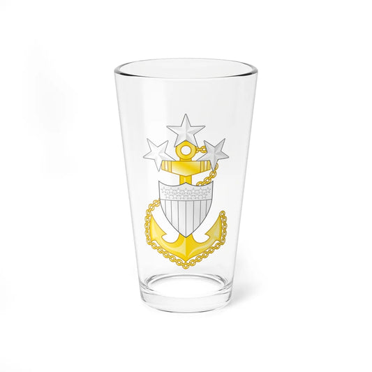 USCG Command Master Chief Petty Officer Insignia Device (United States) (Military Rank) Pint Glass 16oz 16oz - Go Mug Yourself