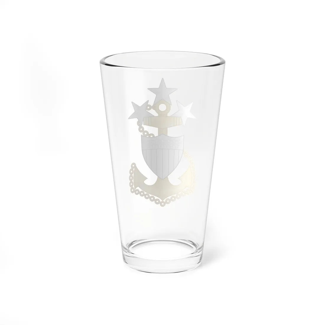 USCG Command Master Chief Petty Officer Insignia Device (United States) (Military Rank) Pint Glass 16oz - Go Mug Yourself