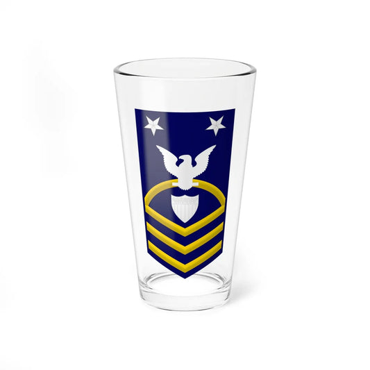 USCG Command Master Chief Petty Officer Insignia Sleeve (United States) (Military Rank) Pint Glass 16oz 16oz - Go Mug Yourself