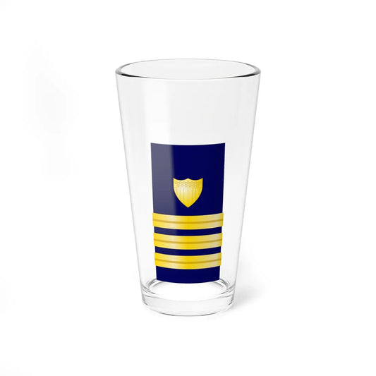 USCG Commander Shoulder Board Enhanced (United States) (Military Rank) Pint Glass 16oz 16oz - Go Mug Yourself