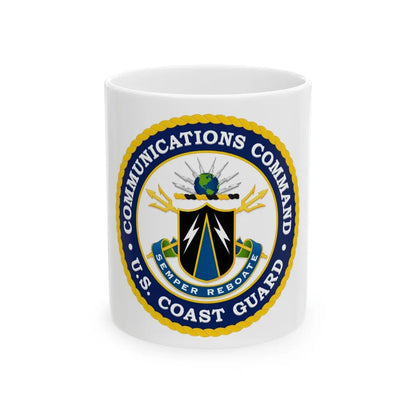 USCG Communications Command (U.S. Coast Guard) White Coffee Mug-11oz-Go Mug Yourself