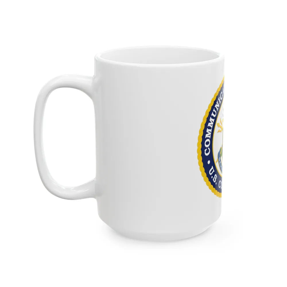 USCG Communications Command (U.S. Coast Guard) White Coffee Mug-Go Mug Yourself