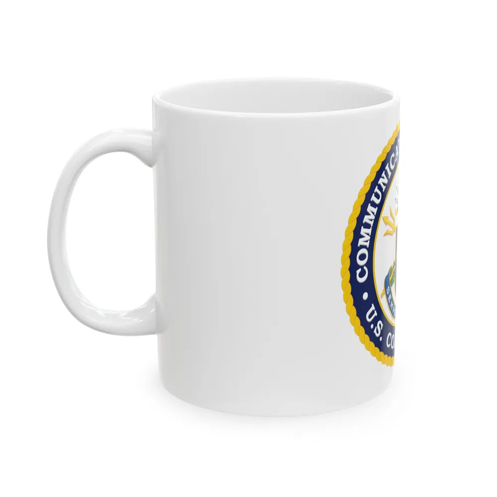 USCG Communications Command (U.S. Coast Guard) White Coffee Mug-Go Mug Yourself