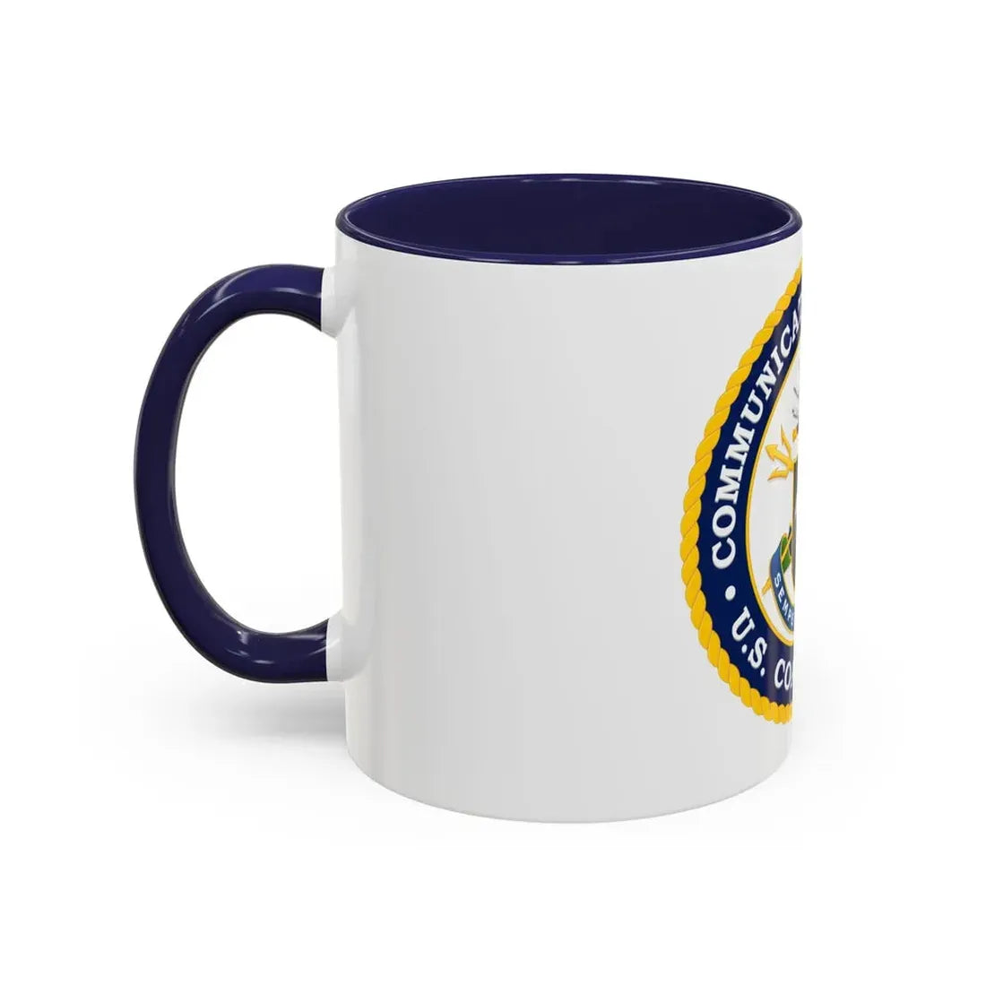 USCG Communications Command (U.S. Coast Guard) Accent Coffee Mug - Go Mug Yourself