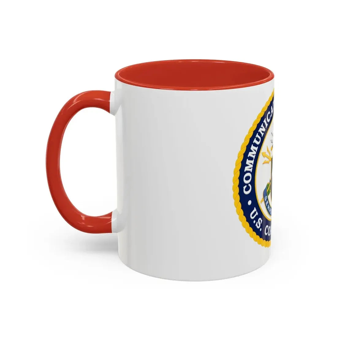 USCG Communications Command (U.S. Coast Guard) Accent Coffee Mug - Go Mug Yourself