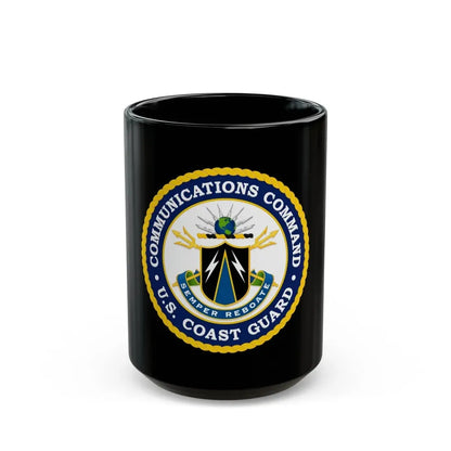 USCG Communications Command (U.S. Coast Guard) Black Coffee Mug 15oz - Go Mug Yourself