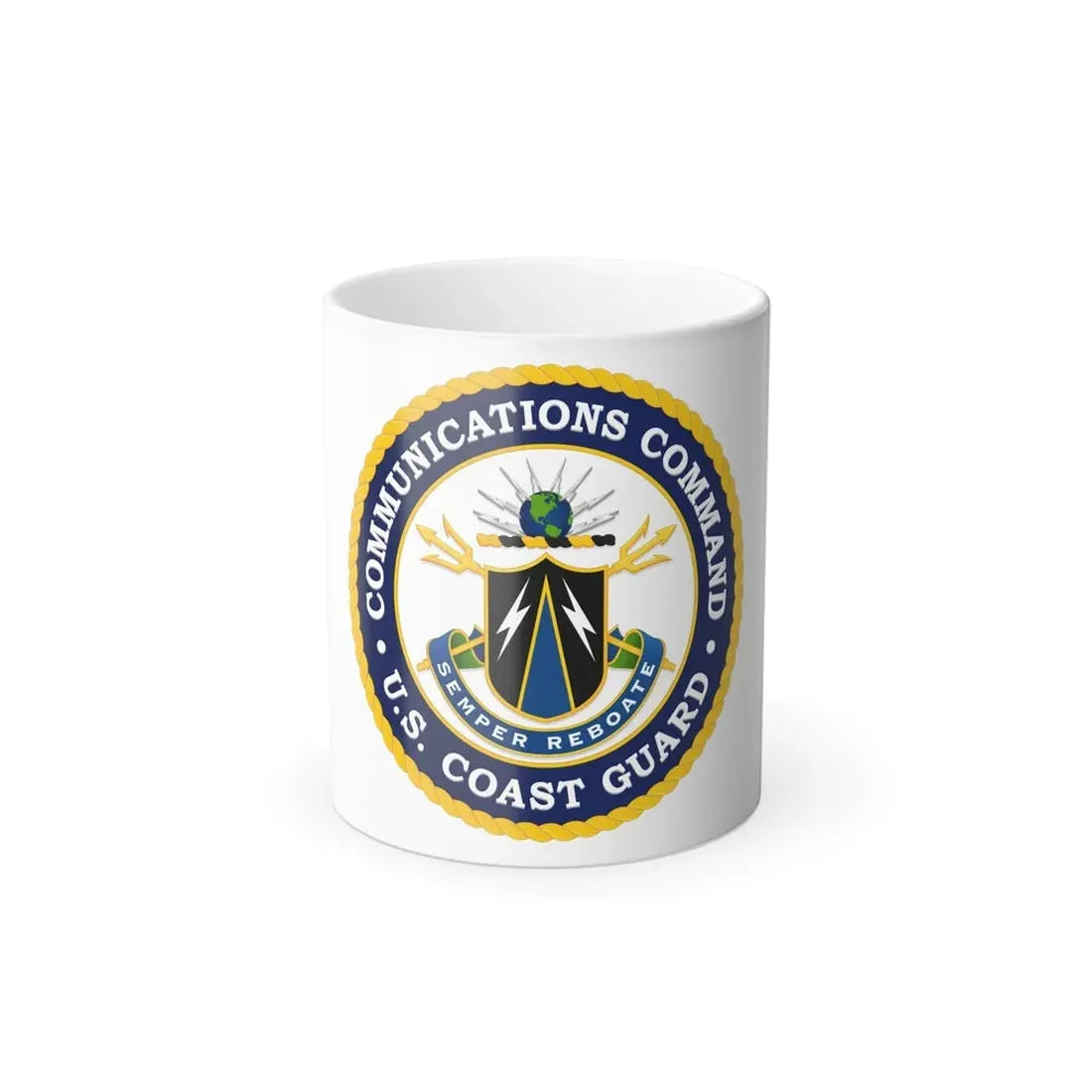 USCG Communications Command (U.S. Coast Guard) Color Changing Coffee Mug 11oz - Go Mug Yourself