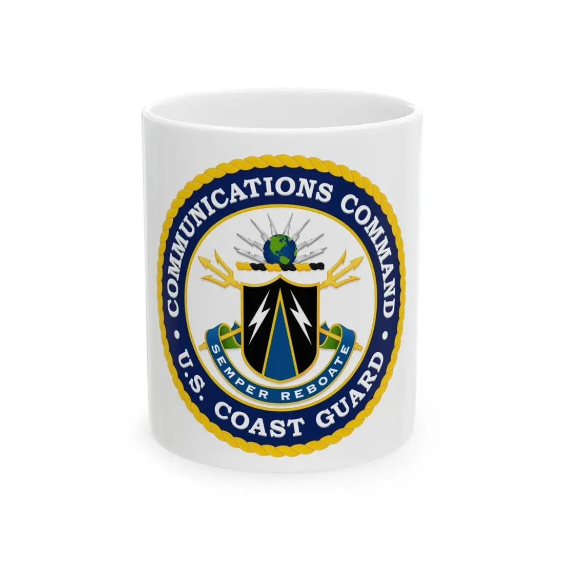 USCG Communications Command (U.S. Coast Guard) White Coffee Mug 11oz - Go Mug Yourself
