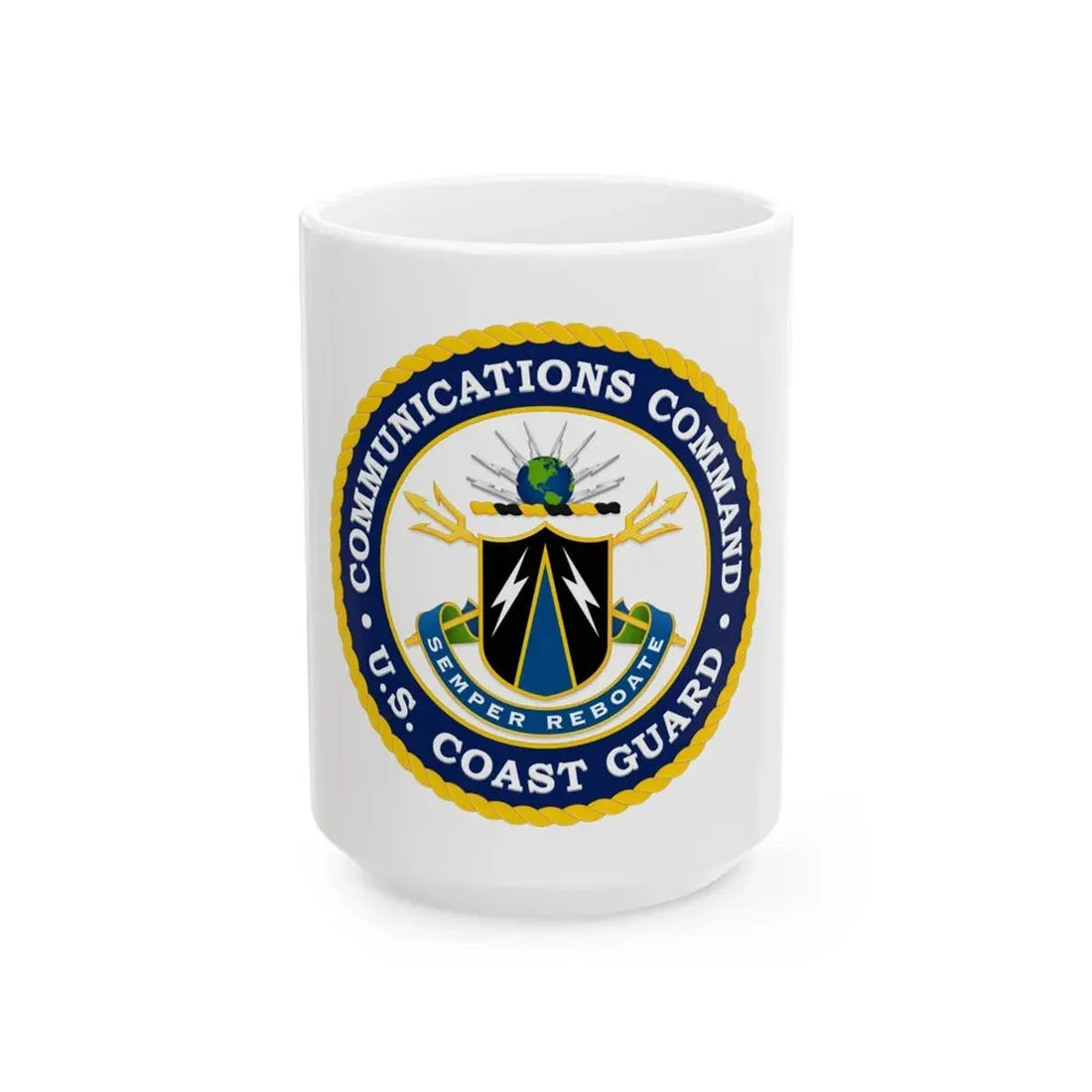 USCG Communications Command (U.S. Coast Guard) White Coffee Mug 15oz - Go Mug Yourself