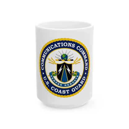 USCG Communications Command (U.S. Coast Guard) White Coffee Mug 15oz - Go Mug Yourself
