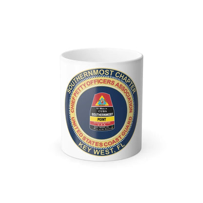 USCG CPOA Key West FL Southernmost Chapter (U.S. Coast Guard) Color Changing Mug 11oz-11oz-Go Mug Yourself
