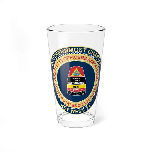 USCG CPOA Key West FL Southernmost Chapter (U.S. Coast Guard) Pint Glass 16oz-16oz-Go Mug Yourself