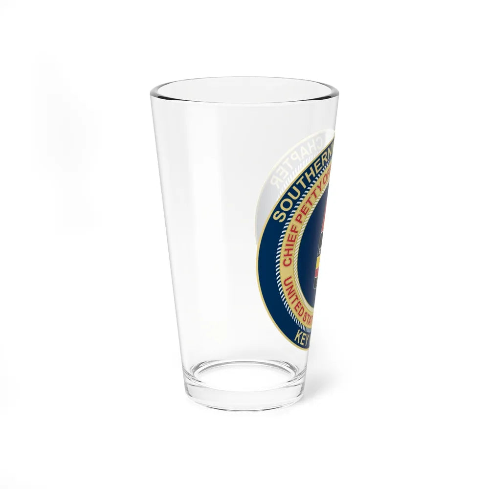 USCG CPOA Key West FL Southernmost Chapter (U.S. Coast Guard) Pint Glass 16oz-Go Mug Yourself