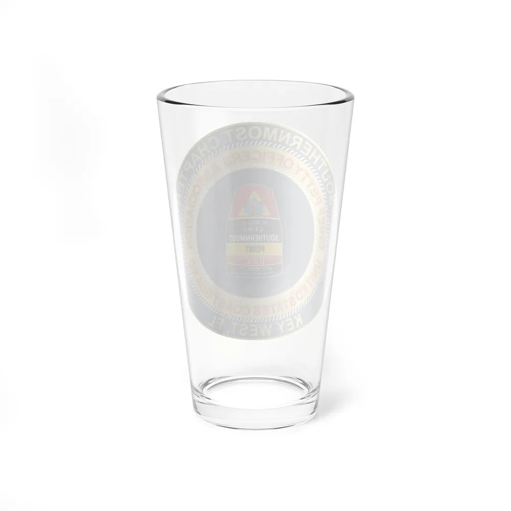 USCG CPOA Key West FL Southernmost Chapter (U.S. Coast Guard) Pint Glass 16oz-Go Mug Yourself