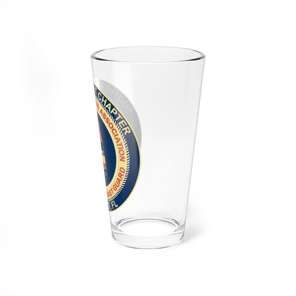 USCG CPOA Key West FL Southernmost Chapter (U.S. Coast Guard) Pint Glass 16oz-Go Mug Yourself