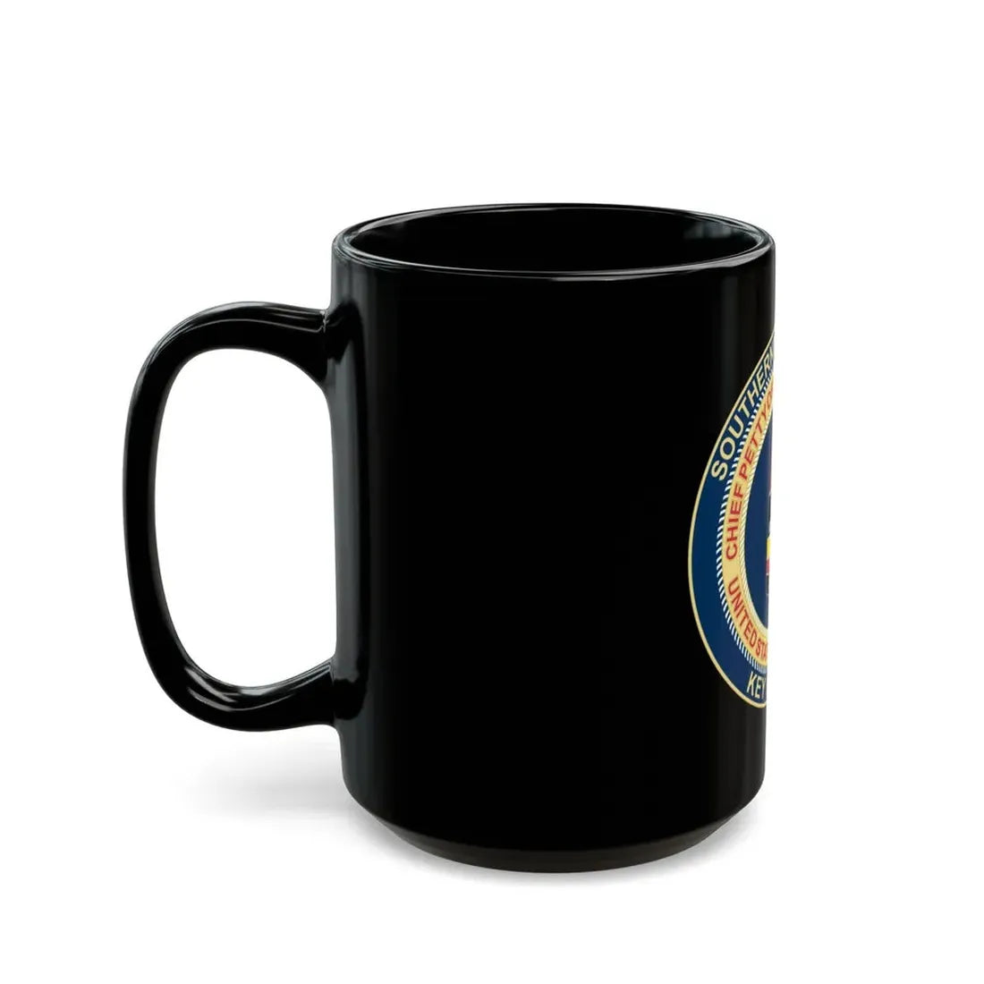 USCG CPOA Key West FL Southernmost Chapter (U.S. Coast Guard) Black Coffee Mug - Go Mug Yourself