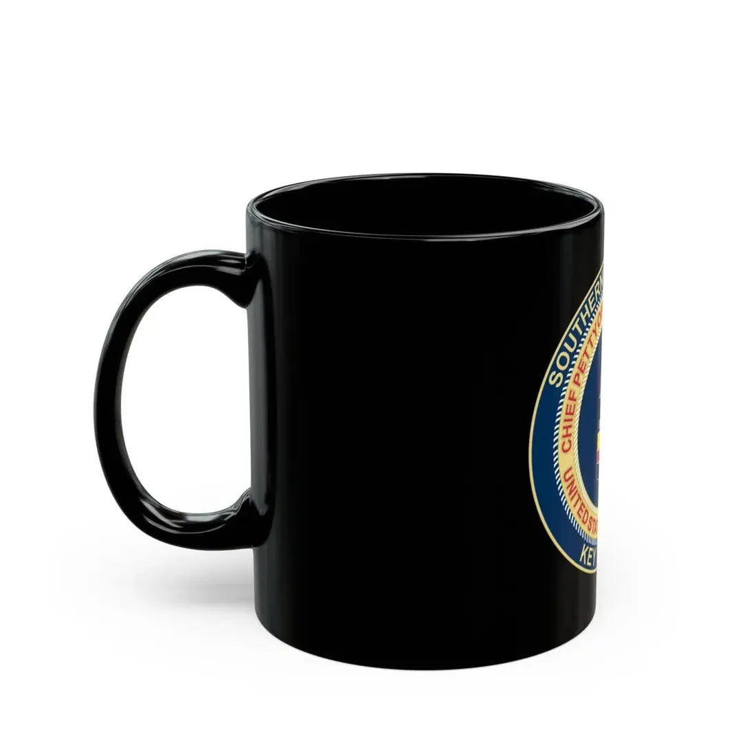 USCG CPOA Key West FL Southernmost Chapter (U.S. Coast Guard) Black Coffee Mug - Go Mug Yourself