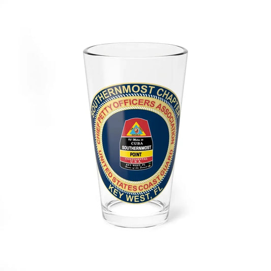 USCG CPOA Key West FL Southernmost Chapter (U.S. Coast Guard) Pint Glass 16oz 16oz - Go Mug Yourself