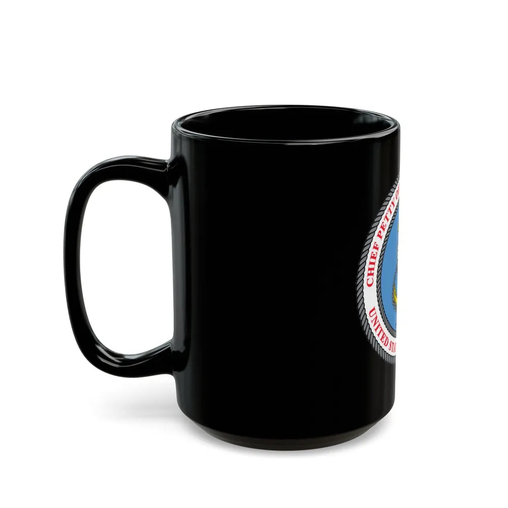 USCG CPOA (U.S. Coast Guard) Black Coffee Mug-Go Mug Yourself