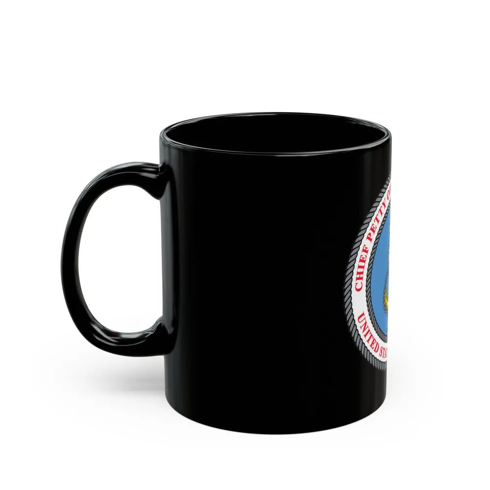 USCG CPOA (U.S. Coast Guard) Black Coffee Mug-Go Mug Yourself