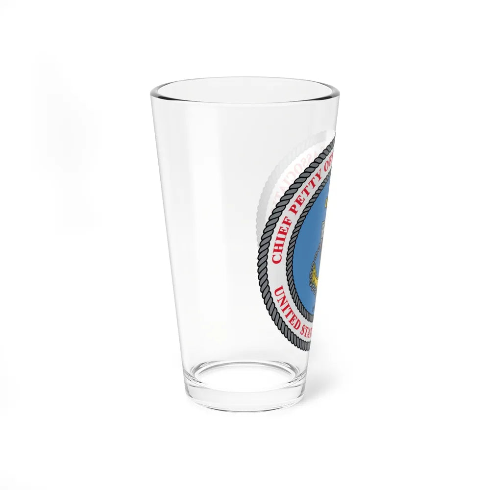 USCG CPOA (U.S. Coast Guard) Pint Glass 16oz-Go Mug Yourself