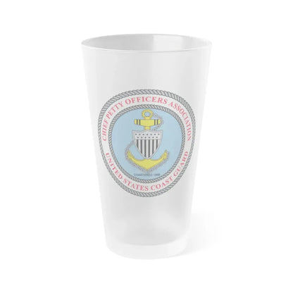 USCG CPOA (U.S. Coast Guard) Frosted Pint Glass 16oz Default Title - Go Mug Yourself