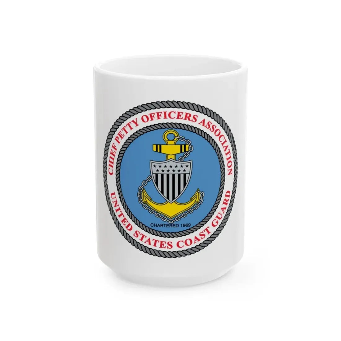 USCG CPOA (U.S. Coast Guard) White Coffee Mug 15oz - Go Mug Yourself