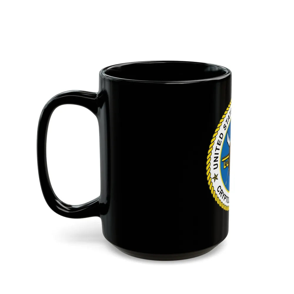 USCG Cryptologic Group (U.S. Coast Guard) Black Coffee Mug-Go Mug Yourself