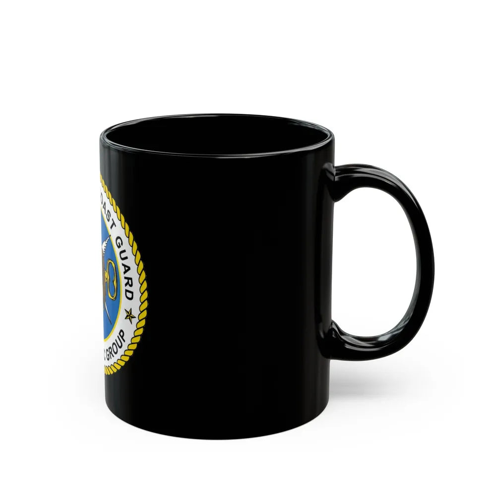 USCG Cryptologic Group (U.S. Coast Guard) Black Coffee Mug-Go Mug Yourself