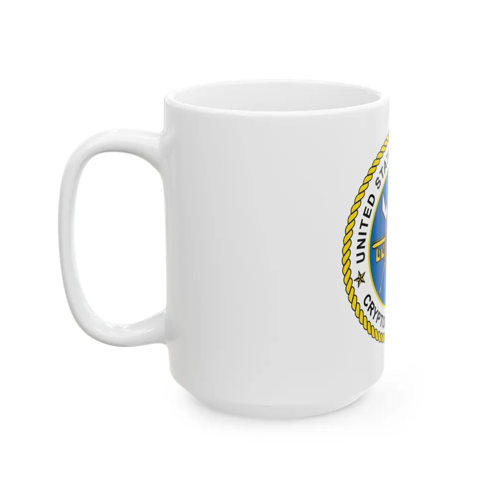 USCG Cryptologic Group (U.S. Coast Guard) White Coffee Mug-Go Mug Yourself