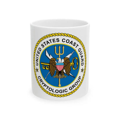 USCG Cryptologic Group (U.S. Coast Guard) White Coffee Mug 11oz - Go Mug Yourself