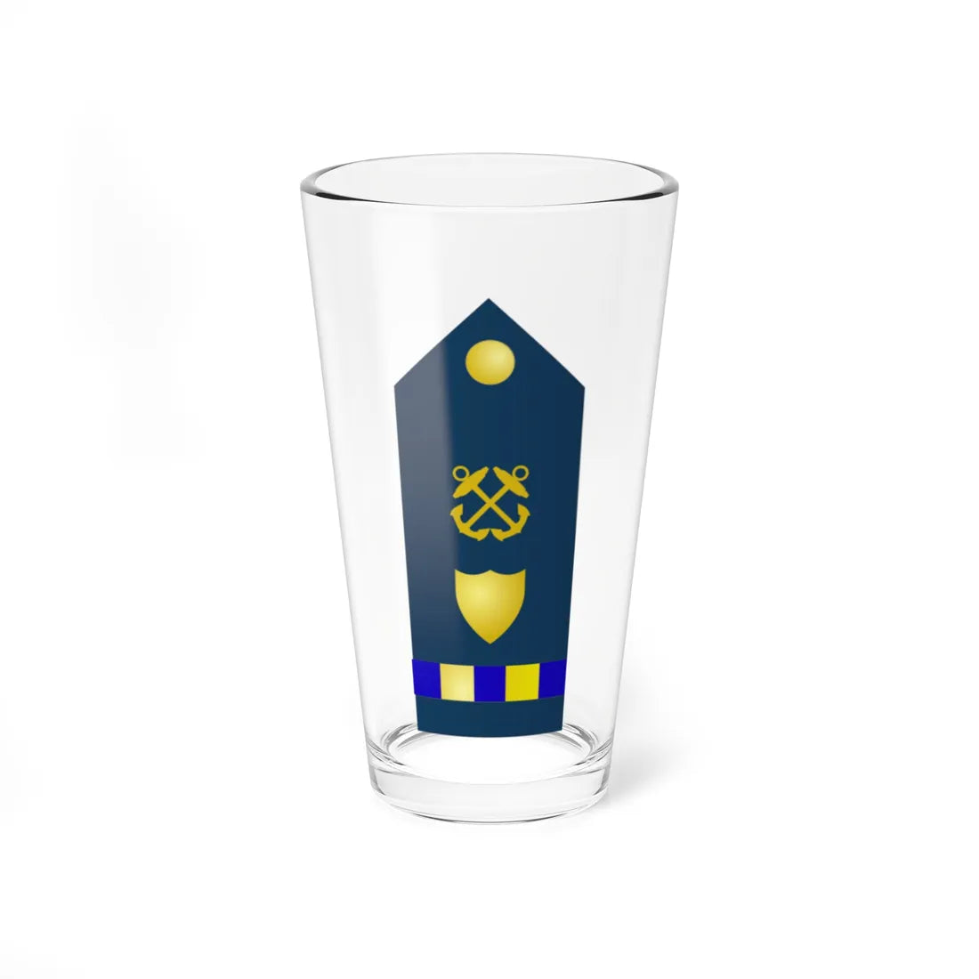 USCG CW2 verticalshoulderboard (United States) (Military Rank) Pint Glass 16oz 16oz - Go Mug Yourself