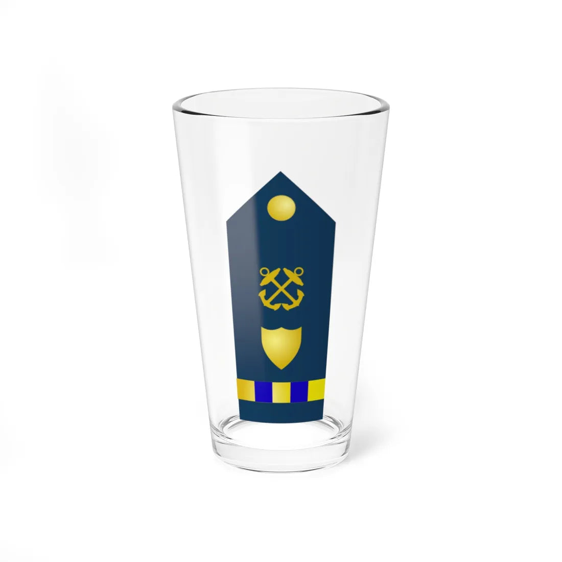 USCG CW3 verticalshoulderboard (United States) (Military Rank) Pint Glass 16oz 16oz - Go Mug Yourself
