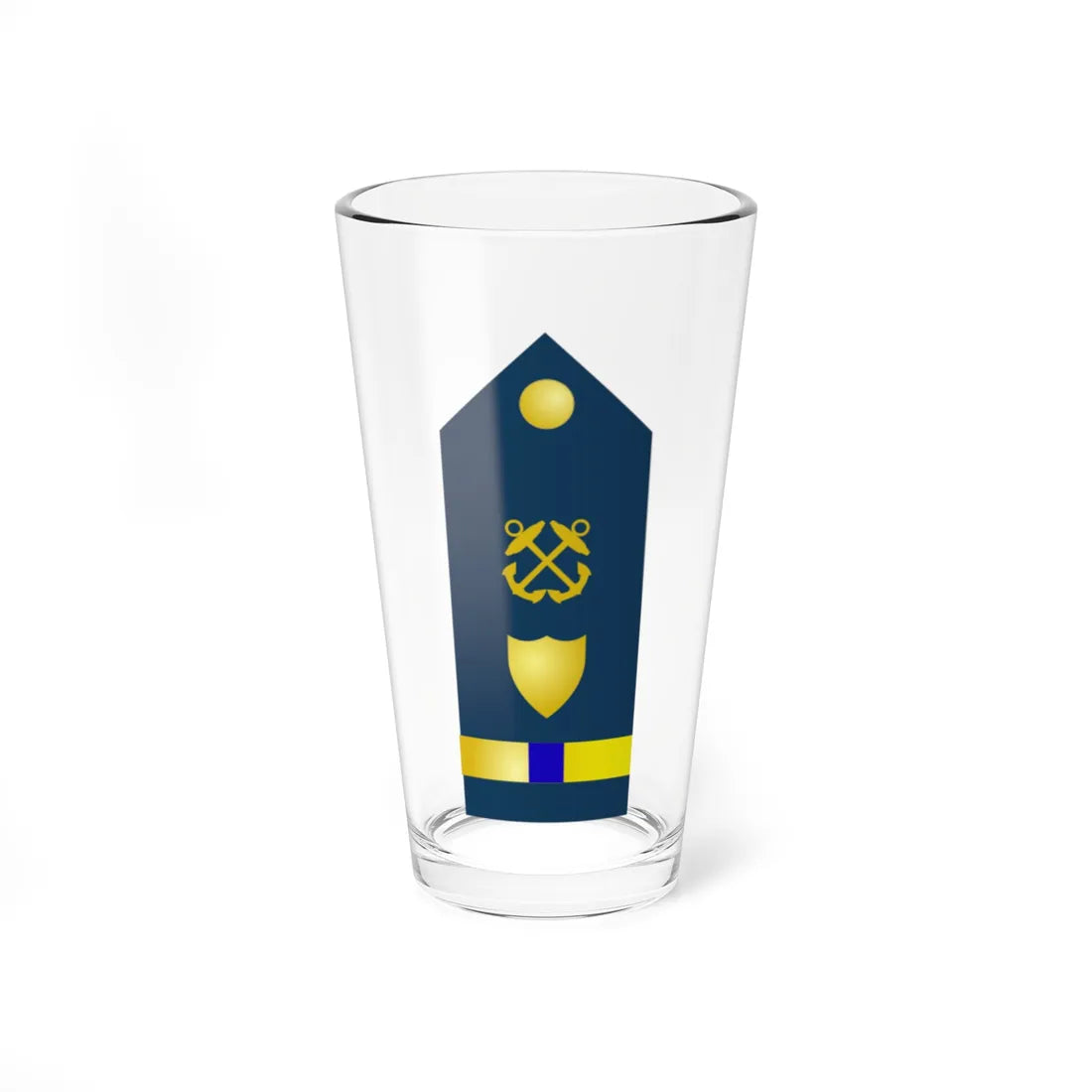 USCG CW4 verticalshoulderboard (United States) (Military Rank) Pint Glass 16oz 16oz - Go Mug Yourself
